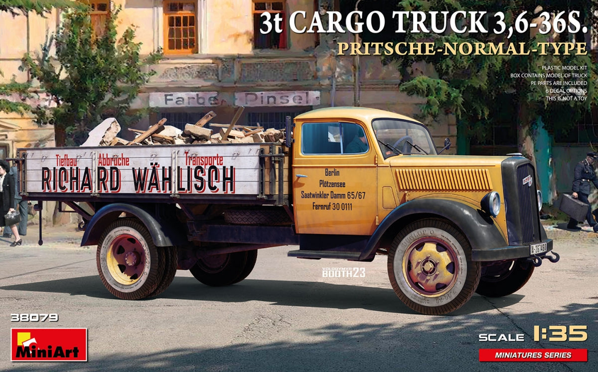 MiniArt 38079 CAMION CARGO 3t 3.6-36S. PRITSCHE-NORMAL-TYPE 1/35