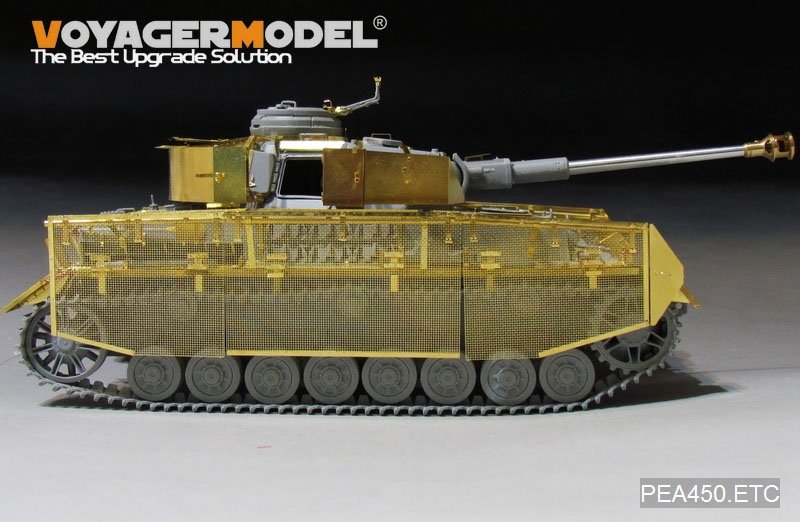Voyager modèle PEA450 WWII allemand Pz.Kpfw.IV Ausf.J &amp;quot;Thoma Shields&amp;quot; treillis métallique schürzen (dernière production) (POUR Boder 35008) 1/35 – imagen 6