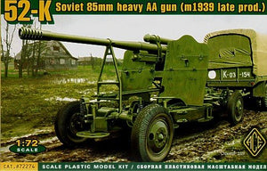 ACE 72274 Canon antiaérien lourd soviétique K-52 de 85 mm (production tardive m1939) (1/72)