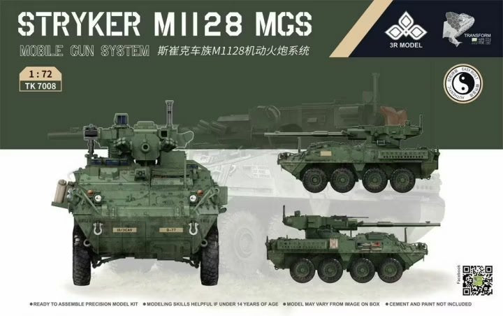 Maquette 3R TK 7008 Stryker M1128 MGS 1/72