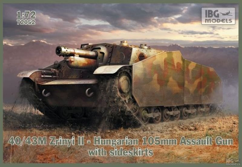 IBG 72052 40/43M Zrinyi II Canon d&amp;#39;assaut hongrois 105 mm (1/72)