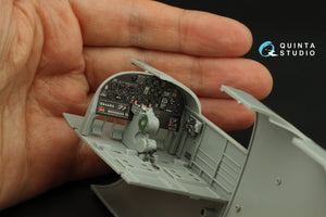 Quinta Studio QD32203 B-25J Mitchell Nez en verre, intérieur imprimé en 3D et coloré sur papier décalcomanie (HK models) 1/32 – image 8