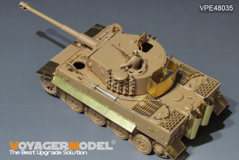 Maquette Voyager VPE48035 Char Tiger I allemand de la Seconde Guerre mondiale, production tardive, pour Tamiya 32575, échelle 1/48 – Bild 6