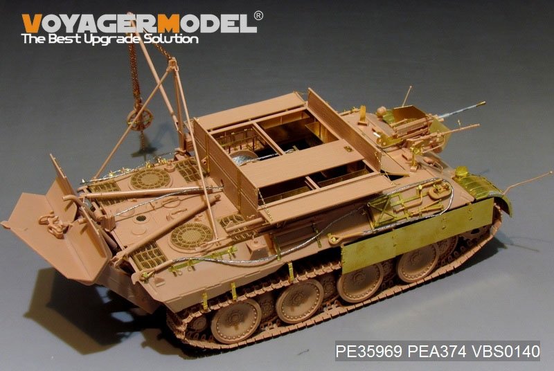 Modèle Voyager PE35969 Bergepanther Ausf.A allemand de la Seconde Guerre mondiale (type ancien, porte-outils Panther A) de base pour MENG SS-015 1/35 – Bild 10