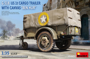 MiniArt 35443 G-518 US 1t REMORQUE CARGO AVEC TOILE BEN HUR 1/35