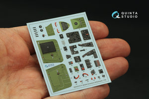 Intérieur coloré imprimé en 3D sur papier décalcomanie (KittyHawk) pour P-39Q/N Airacobra de Quinta Studio QD32216, échelle 1/32 – Bild 3