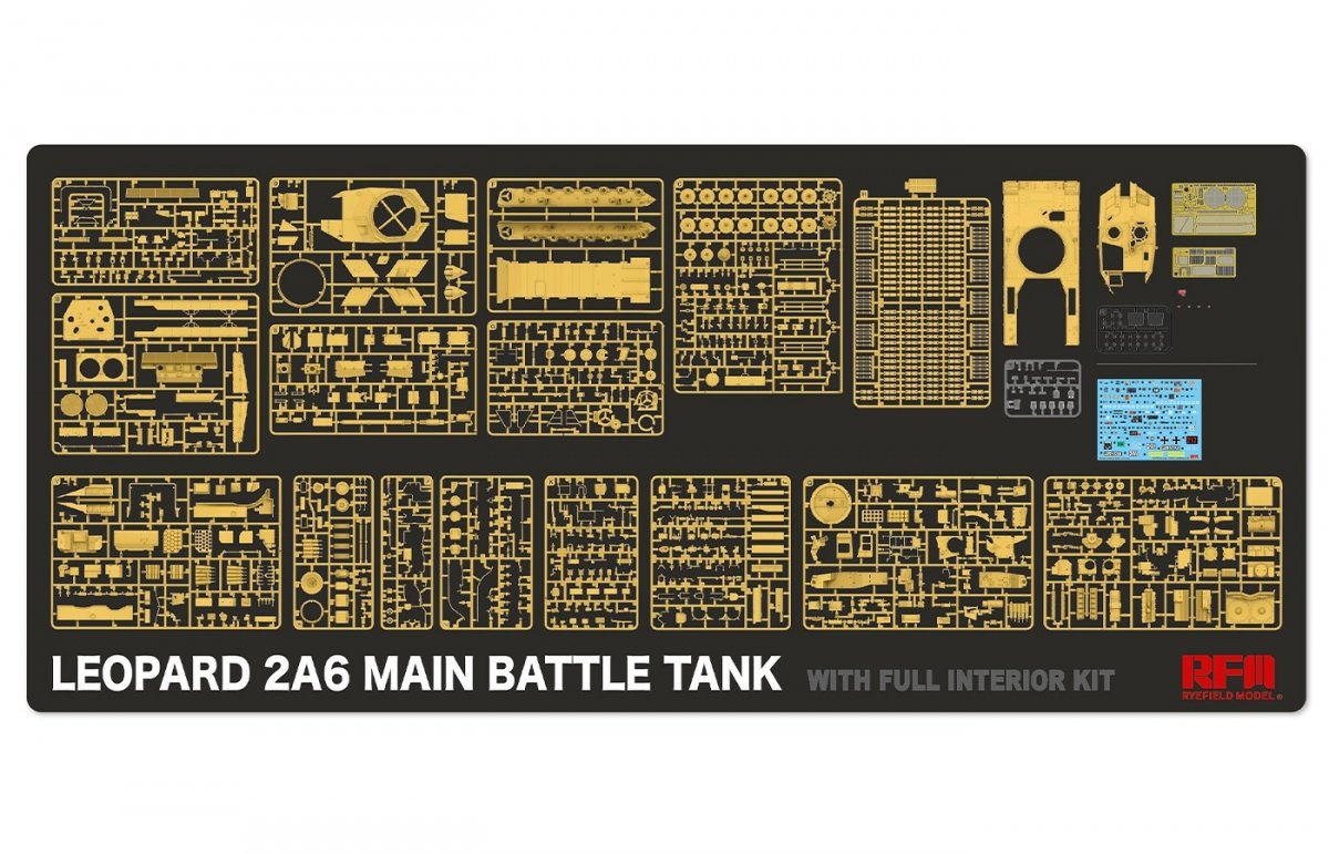 Maquette Rye Field 5066 Leopard 2 A6 - Intérieur complet 1/35 – image 2