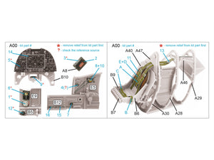 Intérieur imprimé en 3D et coloré sur papier décalcomanie (Kotare) pour Spitfire Mk.1 (Mid) de Quinta Studio QD32192, échelle 1/32 – Bild 2
