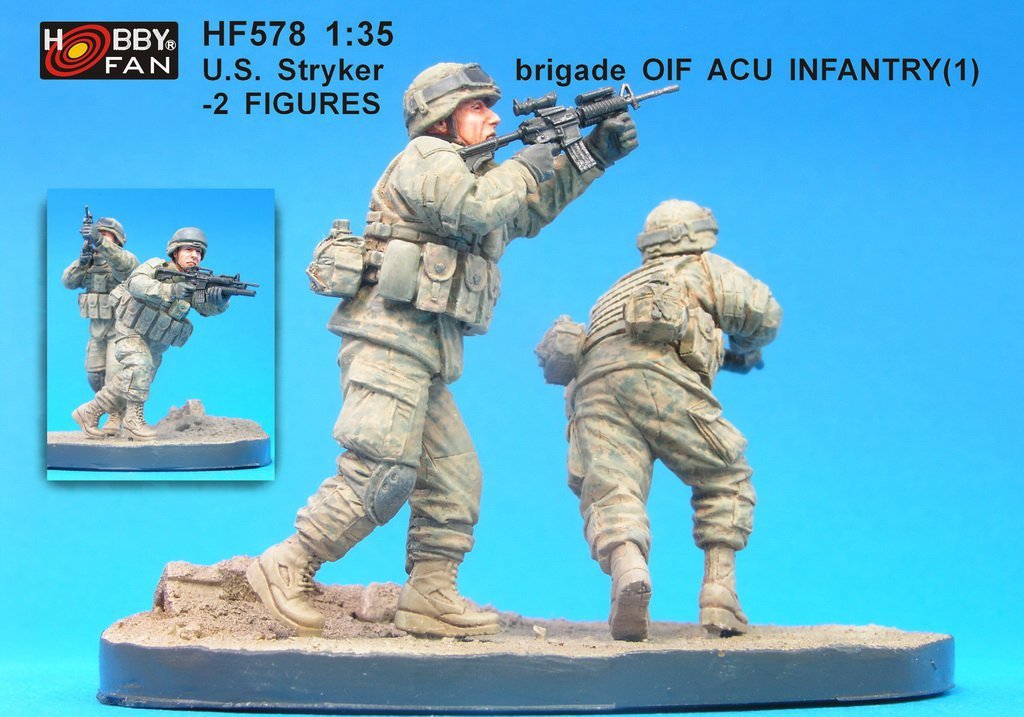 Figurines Hobby Fan HF578 Brigade Stryker américaine OIF ACU Infantry (1)-2