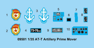 Moteur principal d&amp;#39;artillerie AT-T Trumpeter 09501, échelle 1/35 – immagine 4