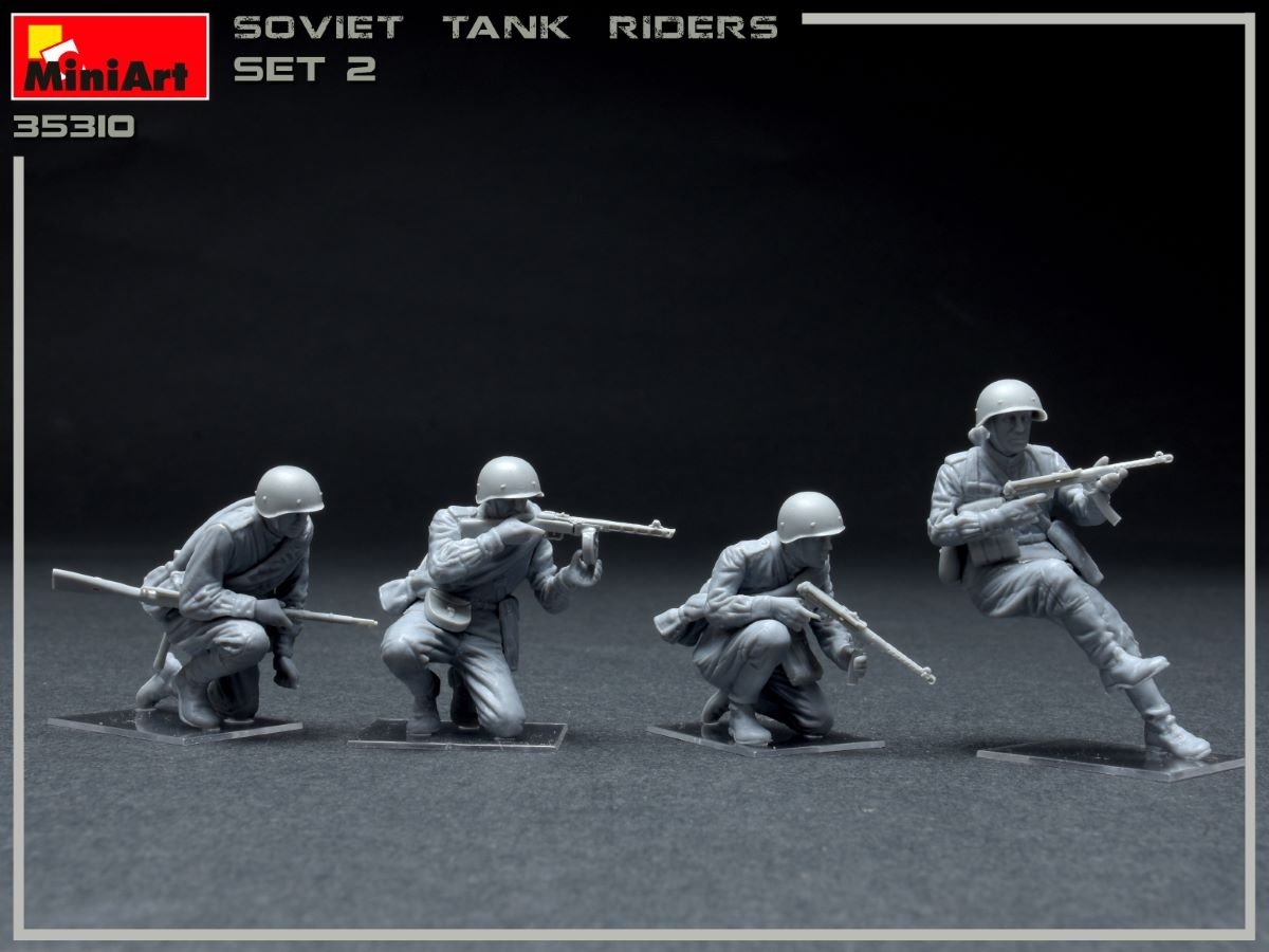 MiniArt 35310 ENSEMBLE DE CAVALIERS DE CHARS D&amp;#39;INFANTERIE SOVIETIQUE 2 1/35 – image 2
