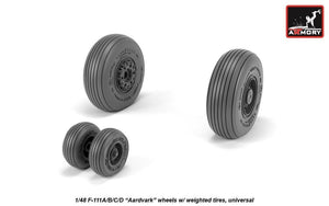 Armory Models AW48319 Roues Aardvark F-111A/B/C/D avec pneus lestés 1/48 – image 3