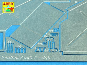Aber 25020 Boîtes arrière pour (Sd.Kfz. 171) Panther Ausf.A (1/25) – immagine 4