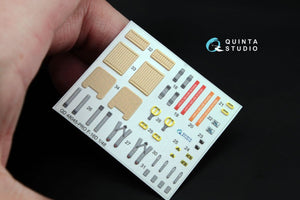 Intérieur imprimé en 3D et coloré sur papier décalcomanie pour le kit Kinetic (QD48045 F-16D (blocs 30/40/50) de Quinta Studio) à l&amp;#39;échelle 1/48 – immagine 4