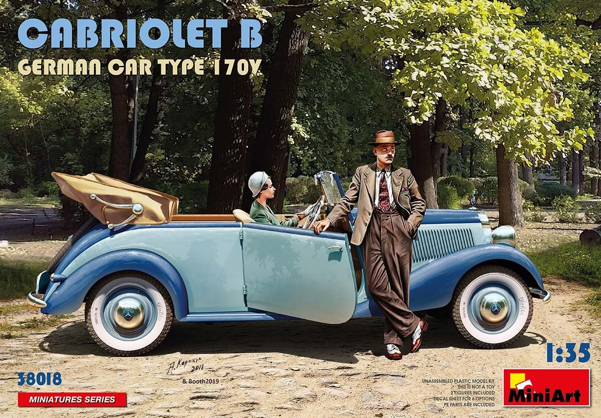 MiniArt 38018 Cabriolet B Voiture Allemande Type 170V 1/35