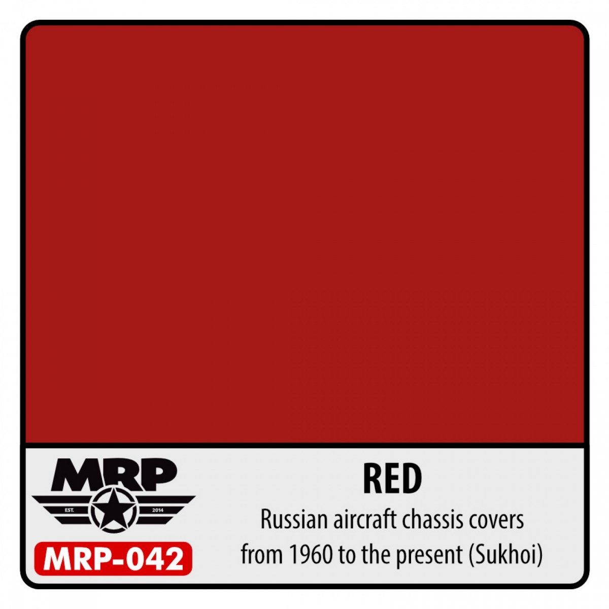 Peinture MR. Paint MRP-042, coloris rouge pour châssis SU-27, SU-35, SU-37, 30 ml