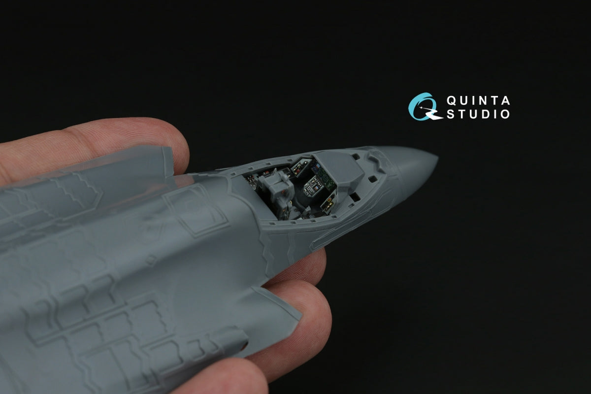 Intérieur imprimé en 3D et coloré sur papier décalcomanie Quinta Studio QD72192 F-35C Lighting II (Italeri) 1/72 – immagine 9