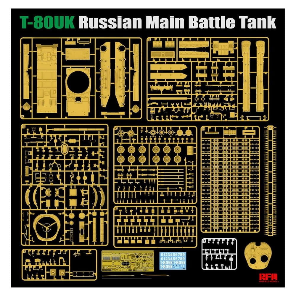 Maquette Rye Field 5115 Char de combat principal russe T-80UK au 1/35 – image 2