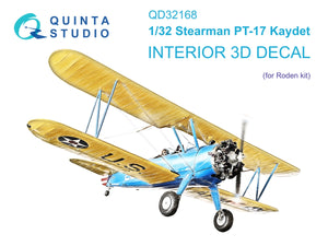 Quinta Studio QD32168 Pt-17 Kaydet Intérieur coloré imprimé en 3D sur papier décalcomanie (Roden) 1/32