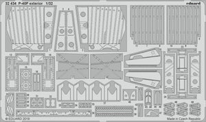 Eduard 32434 P-40F extérieur 1/32 TRUMPETER