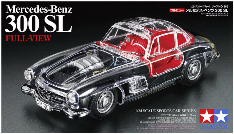 Tamiya 24366 Mercedes-Benz 300 SL Vue complète 1/24 – image 2