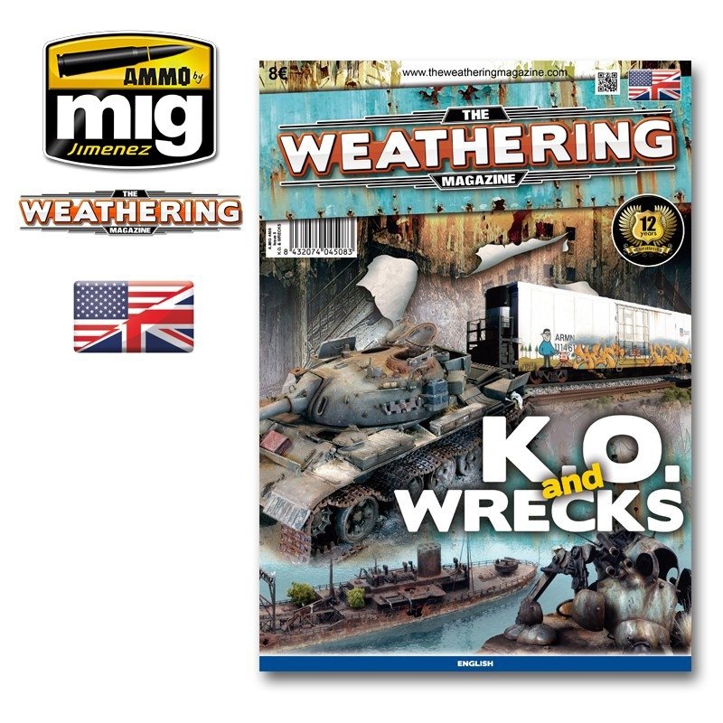 AMMO de Mig Jimenez 4508 - Le magazine Weathering - KO et épaves (Version anglaise)