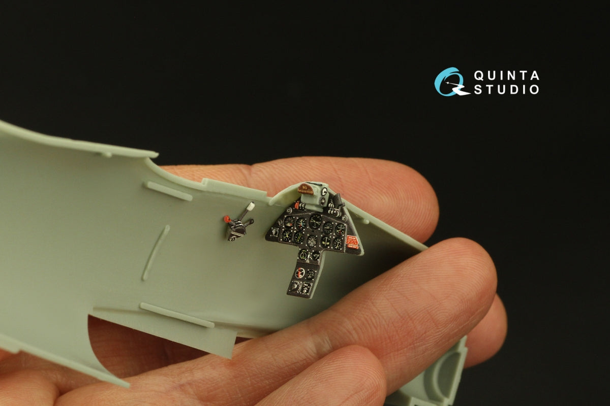 Intérieur imprimé en 3D et coloré sur papier décalcomanie Quinta Studio QD48399 F8F-2 Bearcat (Academy) 1/48 – image 10