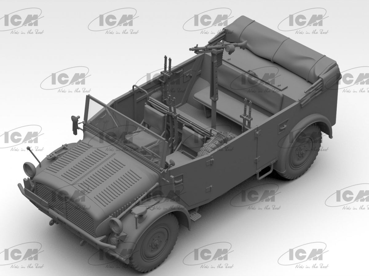 ICM 35502 Kfz.70 avec MG 34, véhicule militaire allemand de la Seconde Guerre mondiale, échelle 1/35 – image 2