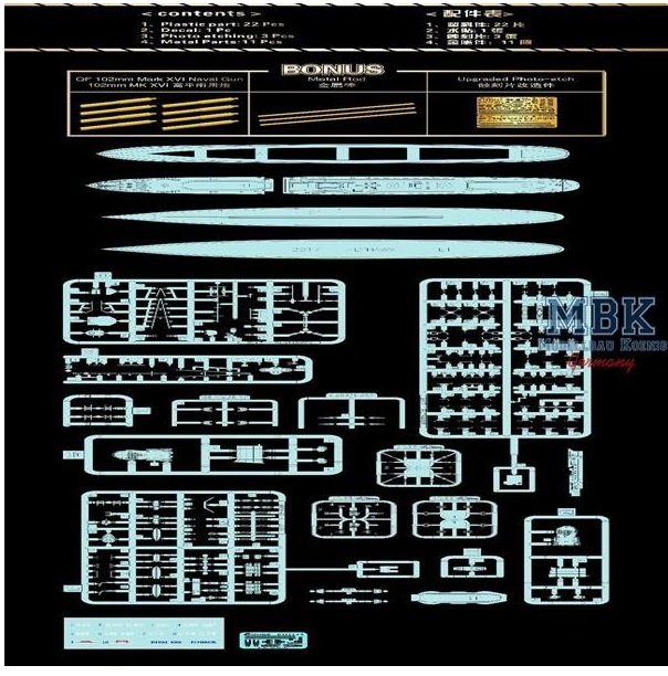 Maquette FlyHawk FH1115S HMS Lance 1941 Édition Deluxe 1/700 – immagine 2