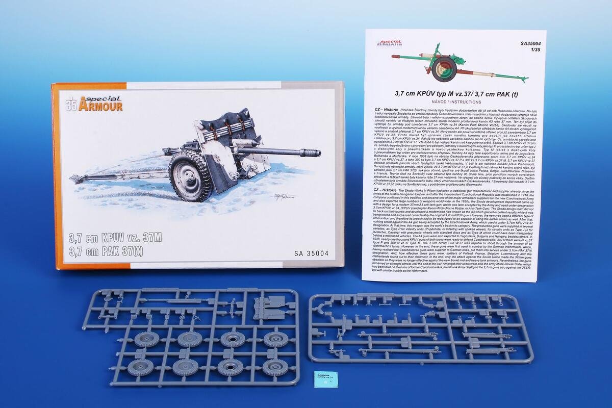 Armure spéciale 35004 3,7 cm KPUV vz.37M / 3,7 cm PaK M 37(t) 1/35  – Bild 2