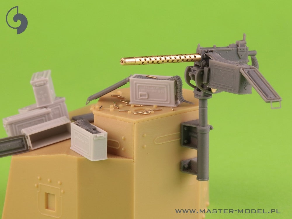 Master GM-35-087 Browning M1919 A4 .30 cal (7,62mm) - z uchwytem plot. M20 (używany np. na M3 Stuart) lub z kołyską D7431 (np. M3 Scout Car) 1/35 – zdjęcie 4
