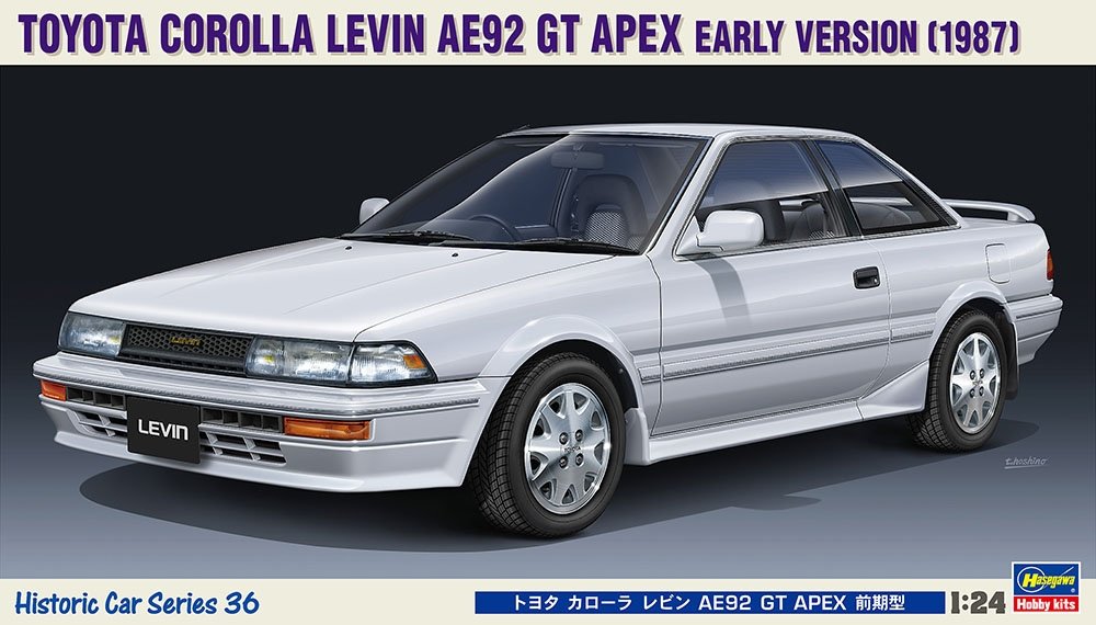 Hasegawa HC36 Toyota Corolla Levin AE92 GT Apex Première version (1987) 1/24