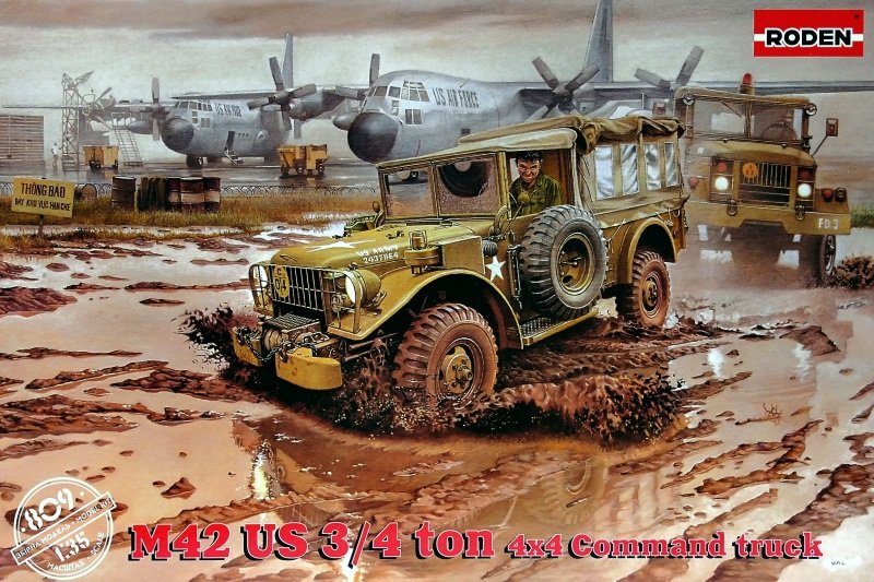Camion de commandement Roden 809 M42 US 3/4 tonne 4x4 (1/35)