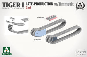 Takom 2199 Tiger I Production tardive avec zimmerit Sd.Kfz. 181 Pz.Kpfw. VIAusf. E (commande tardive/tardive) 1/35 – immagine 8