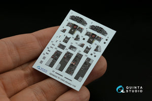 Intérieur coloré imprimé en 3D sur papier décalcomanie (Kinetic) Quinta Studio QD48202 TF-104G 1/48  – immagine 5