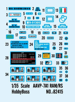 Hobby Boss 82415 AAVP-7A1 RAM/RS 1/35 – imagen 4