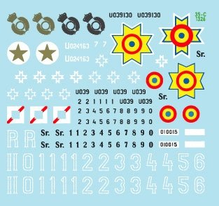 Star Decals 35-C1326 Axis Tank Mix n° 8. Skoda R-2 LT vz. 35 roumain. Échelle 1/35 – immagine 3