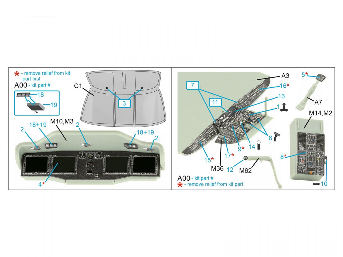 Quinta Studio QDS-35109 MH-60S 3D-Printed &amp;amp; coloured Interior on decal paper (Academy) (small version) 1/35 – zdjęcie 2