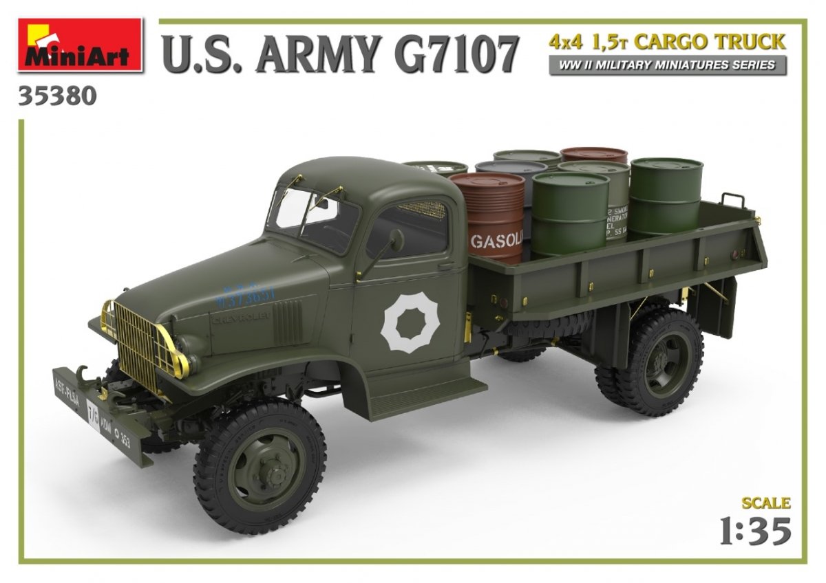 MiniArt 35380 Camion cargo 4x4 1,5 t de l&amp;#39;armée américaine G7107, échelle 1/35 – image 5