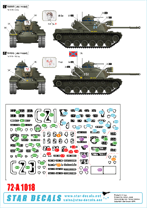 Star Decals 72-A1018 M48A3 Modèle tardif 1/72 – immagine 2