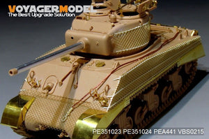 Maquette Voyager PE351023 WWII US M4A3 (76) en version de base avec réservoir central pour MENG TS-043 1/35 – image 14
