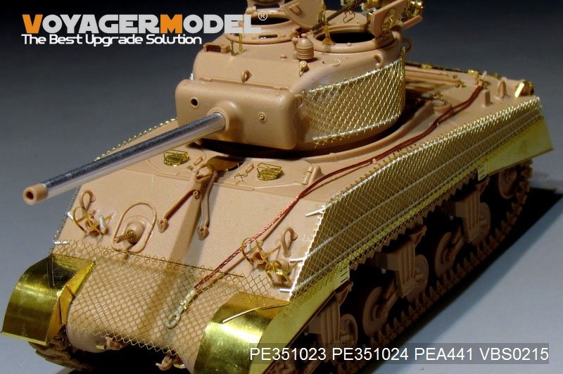 Maquette Voyager PE351023 WWII US M4A3 (76) en version de base avec réservoir central pour MENG TS-043 1/35 – image 14