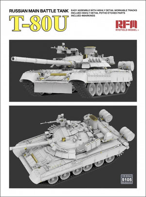 Maquette Rye Field 5105 Char de combat principal russe T-80U 1/35 – image 5