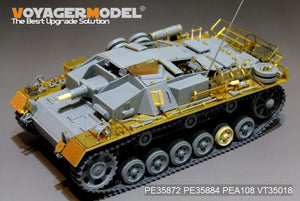 Maquette Voyager PE35872 StuG.III Ausf.C/D allemand de la Seconde Guerre mondiale, troupes africaines, modèle de base pour DRAGON au 1/35 – image 8