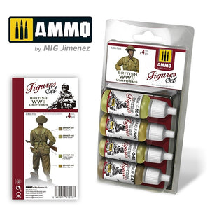 Munitions pour MiG 7033, uniformes britanniques, ensemble Seconde Guerre mondiale, 4 x 17 ml