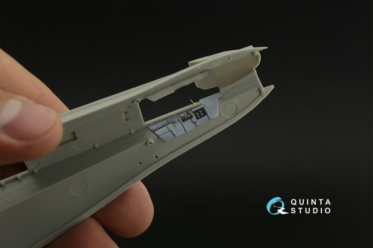Intérieur imprimé en 3D et coloré sur papier décalcomanie Quinta Studio QD48277 F/A-18A (HobbyBoss) 1/48 – image 13