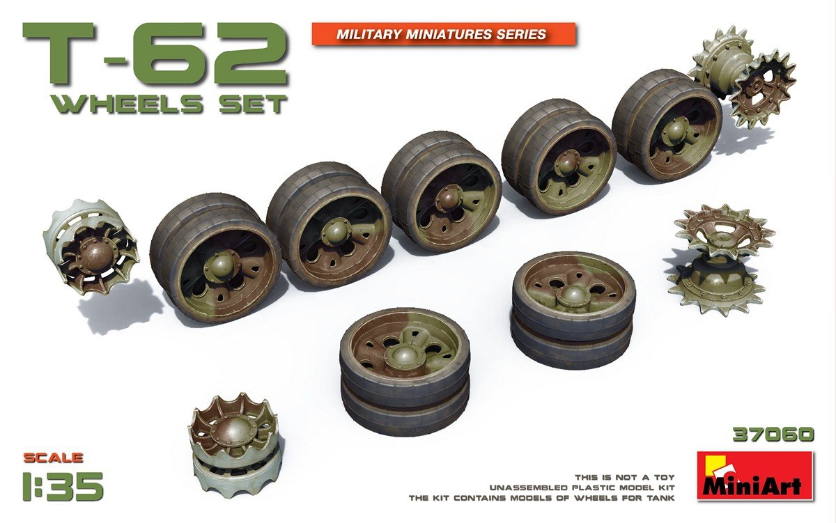 MiniArt 37060 T-62 ENSEMBLE DE ROUES (1/35)