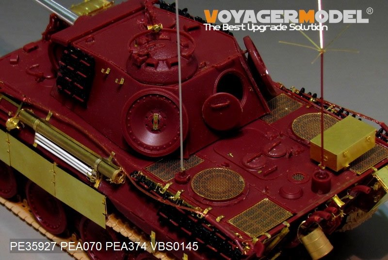 Maquette Voyager PE35927 Panther A allemand de la Seconde Guerre mondiale, version tardive, pour MENG TS-035, échelle 1/35  – image 13