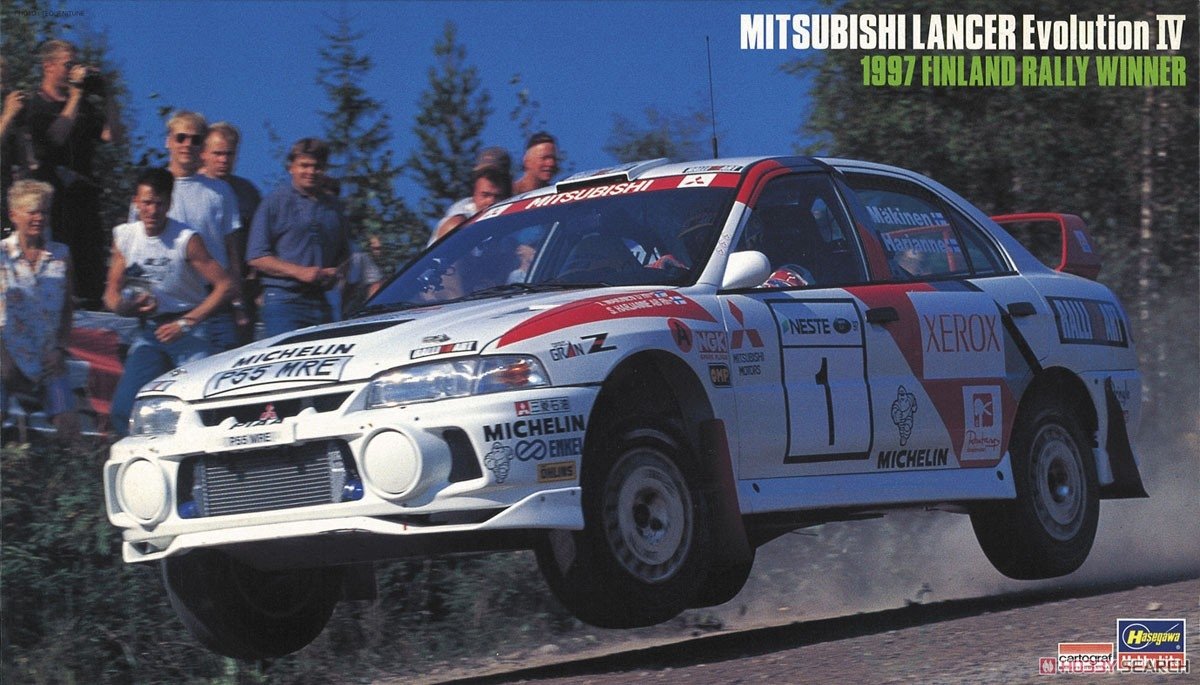 Hasegawa 20480 Mitsubishi Lancer Evolution IV, vainqueur du Rallye de Finlande 1997, échelle 1/24