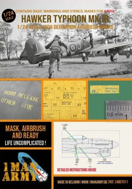 Maquette Airfix 1/24 Hawker Typhoon Mk Ib (réf. 24DET011)